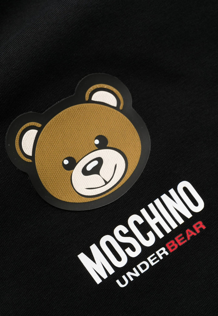 ViaMonte Shop | Moschino t-shirt nera uomo in cotone elasticizzato