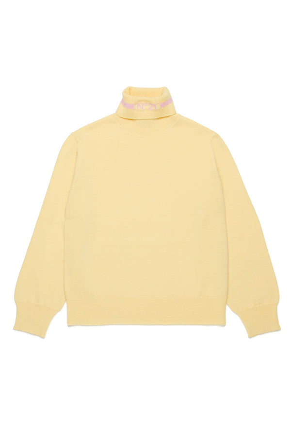 ViaMonte Shop | N°21 maglia gialla bambina in misto lana