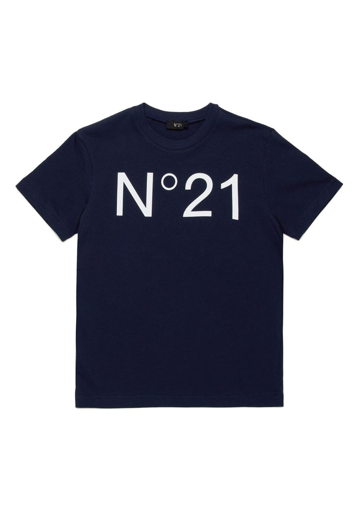 ViaMonte Shop | N°21 t-shirt blu bambino in cotone