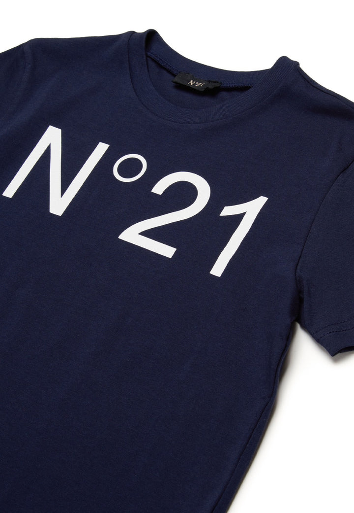 ViaMonte Shop | N°21 t-shirt blu bambino in cotone