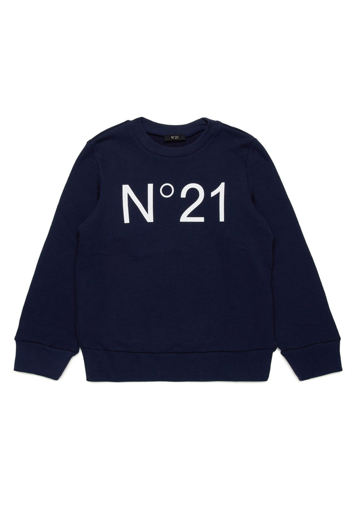 ViaMonte Shop | N°21 felpa blu bambino in cotone