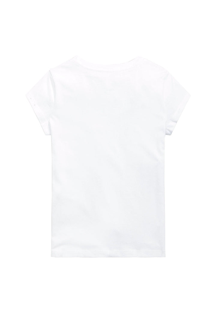 ViaMonte Shop | Ralph Lauren t-shirt bianca bambina in cotone