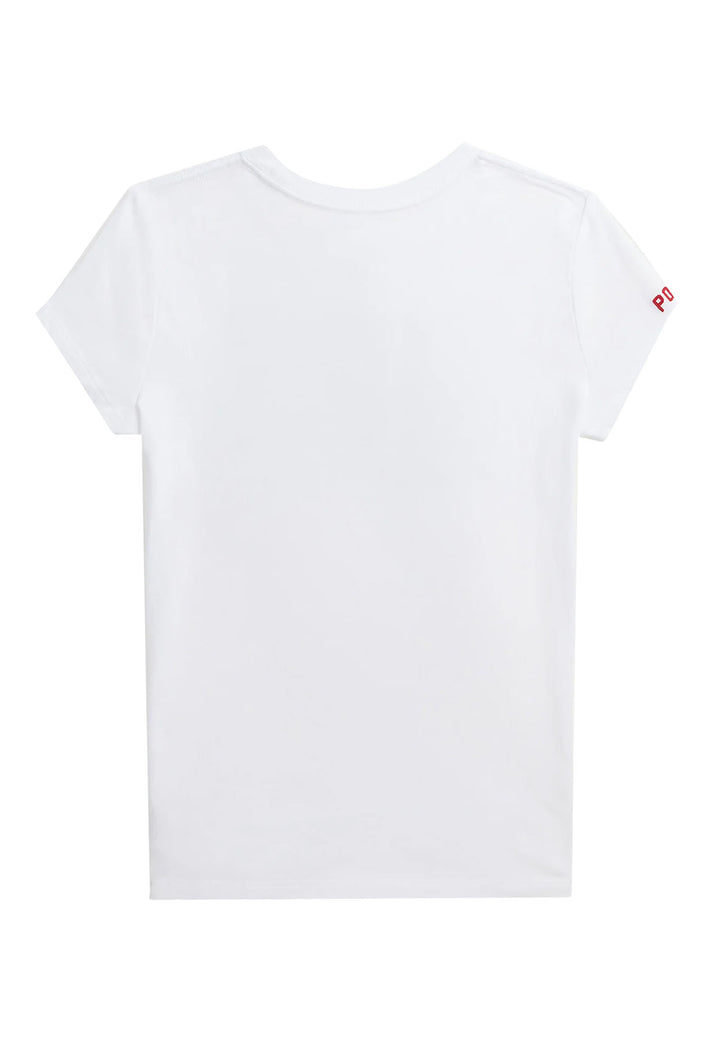 ViaMonte Shop | Ralph Lauren t-shirt bianca bambina in cotone