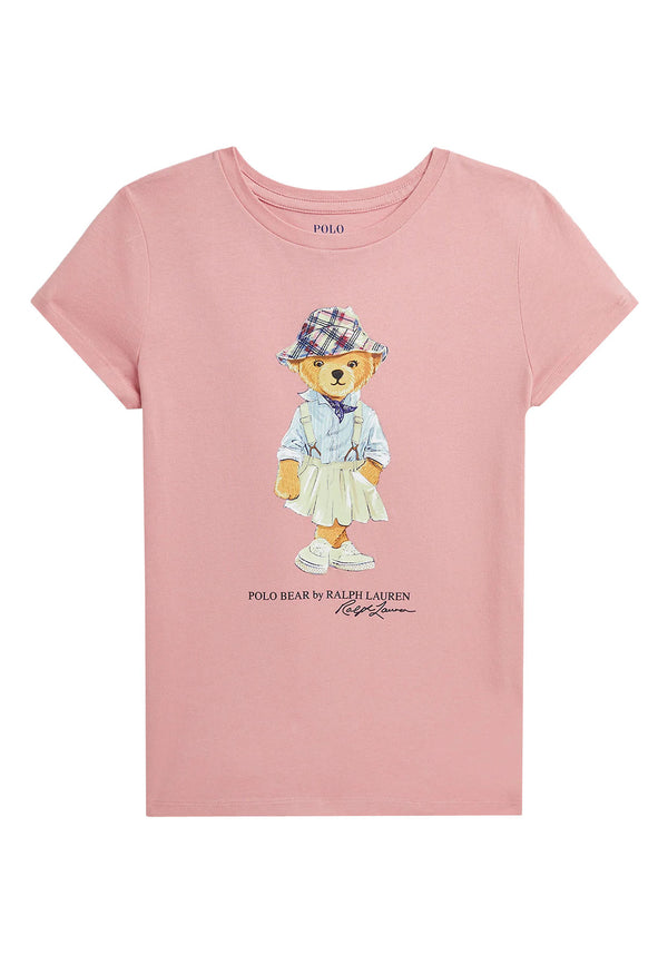 ViaMonte Shop | Ralph Lauren t-shirt rosa bambina in cotone