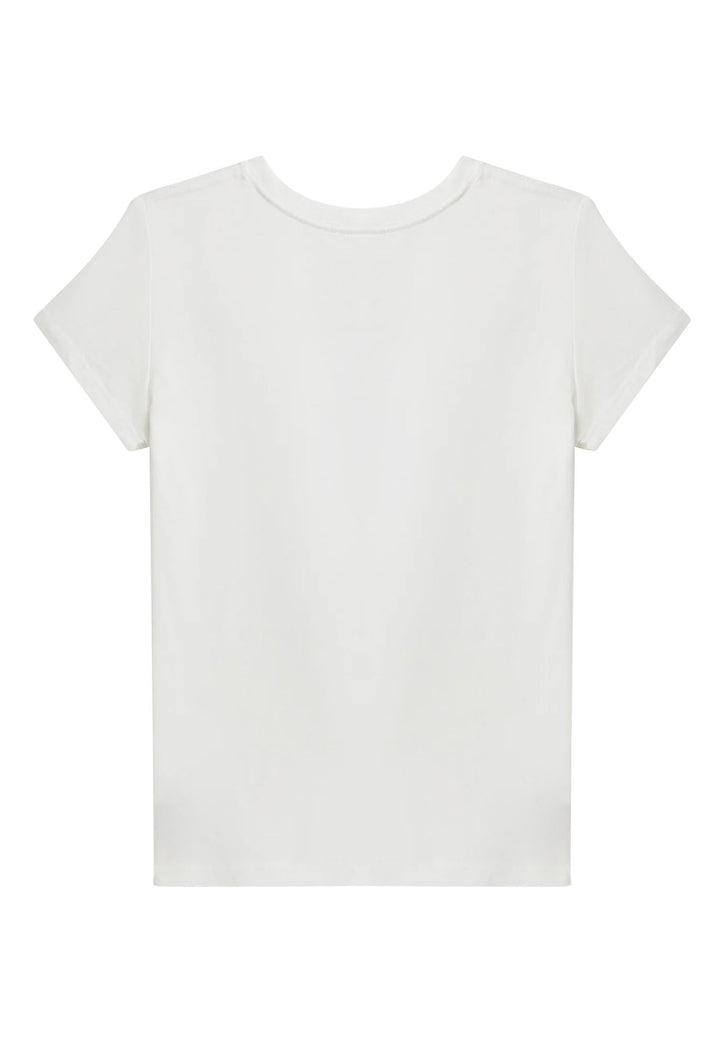 ViaMonte Shop | Ralph Lauren t-shirt bianca bambina in cotone