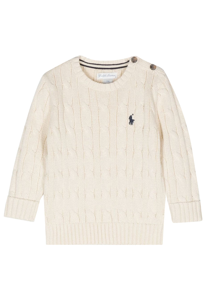 ViaMonte Shop | Ralph Lauren maglia bianca neonato in cotone