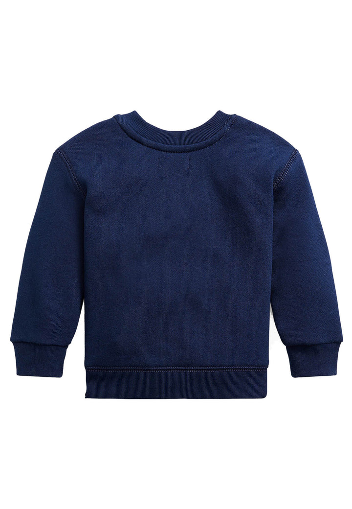 ViaMonte Shop | Ralph Lauren felpa blu neonato in cotone