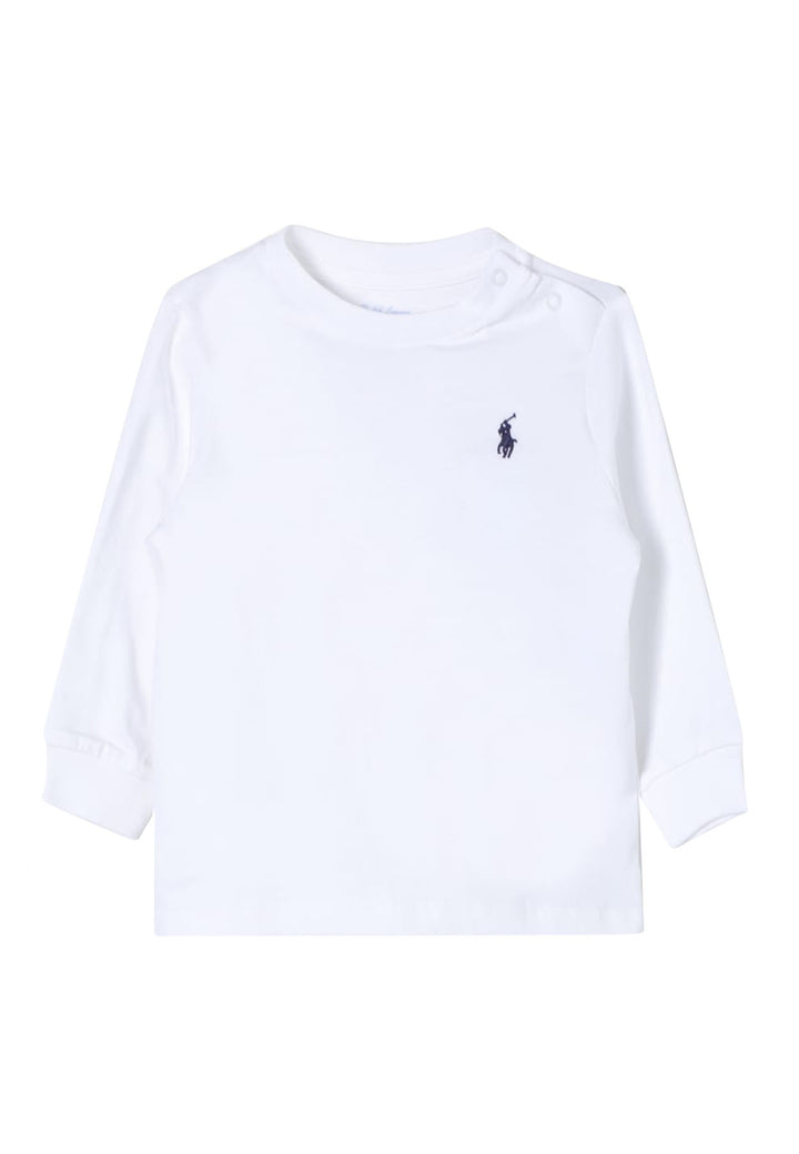 ViaMonte Shop | Ralph Lauren t-shirt bianca neonato in cotone