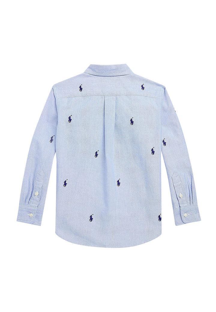 ViaMonte Shop | Ralph Lauren camicia azzurra neonato in cotone