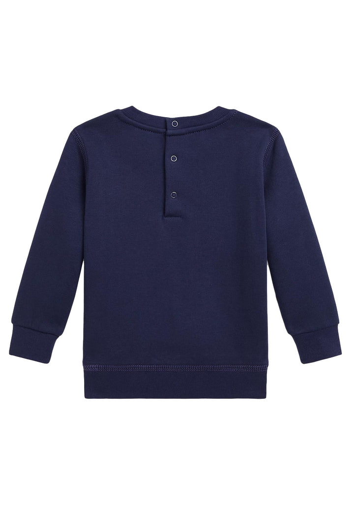 ViaMonte Shop | Ralph Lauren felpa blu neonato in cotone