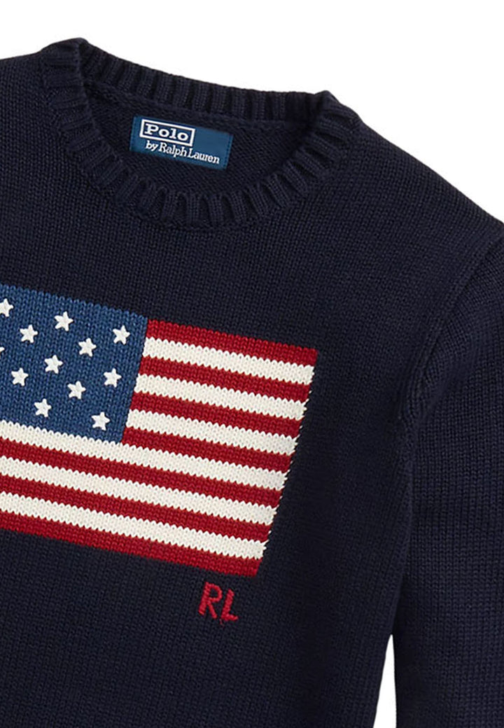 ViaMonte Shop | Ralph Lauren maglia blu bambino in cotone