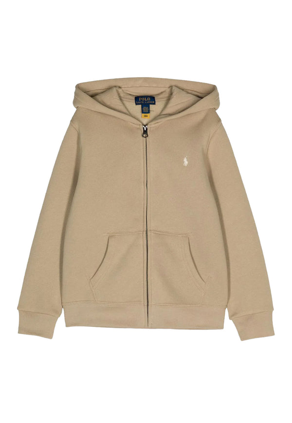 ViaMonte Shop | Ralph Lauren felpa beige bambino in cotone