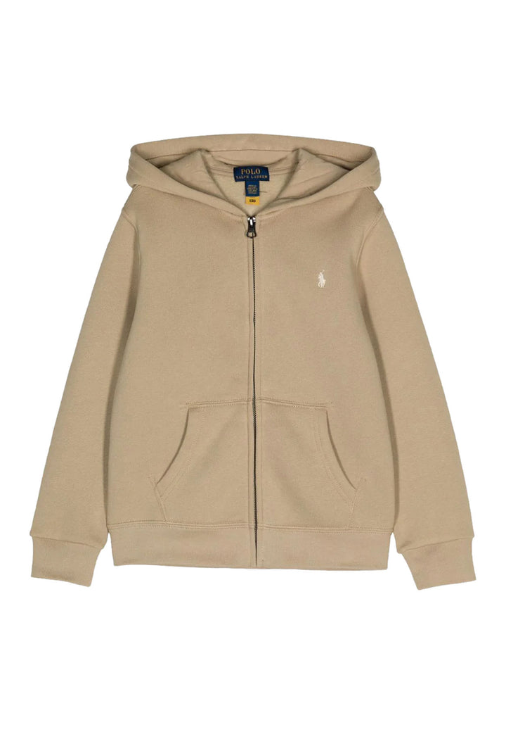 ViaMonte Shop | Ralph Lauren felpa beige bambino in cotone