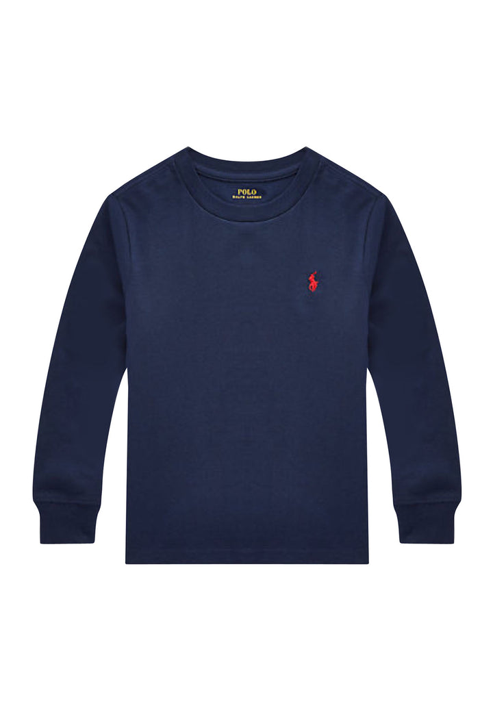 ViaMonte Shop | Ralph Lauren t-shirt blu navy bambino in cotone