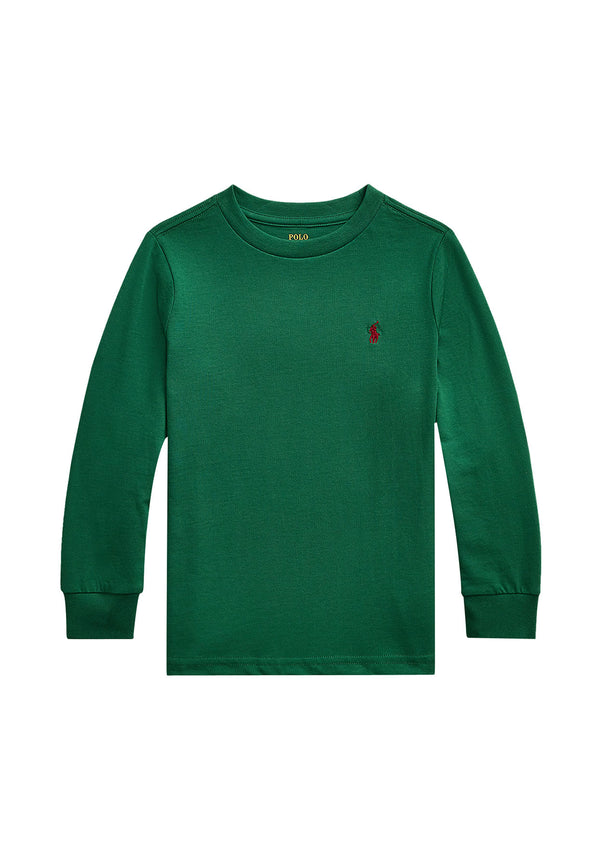 ViaMonte Shop | Ralph Lauren t-shirt verde bambino in cotone