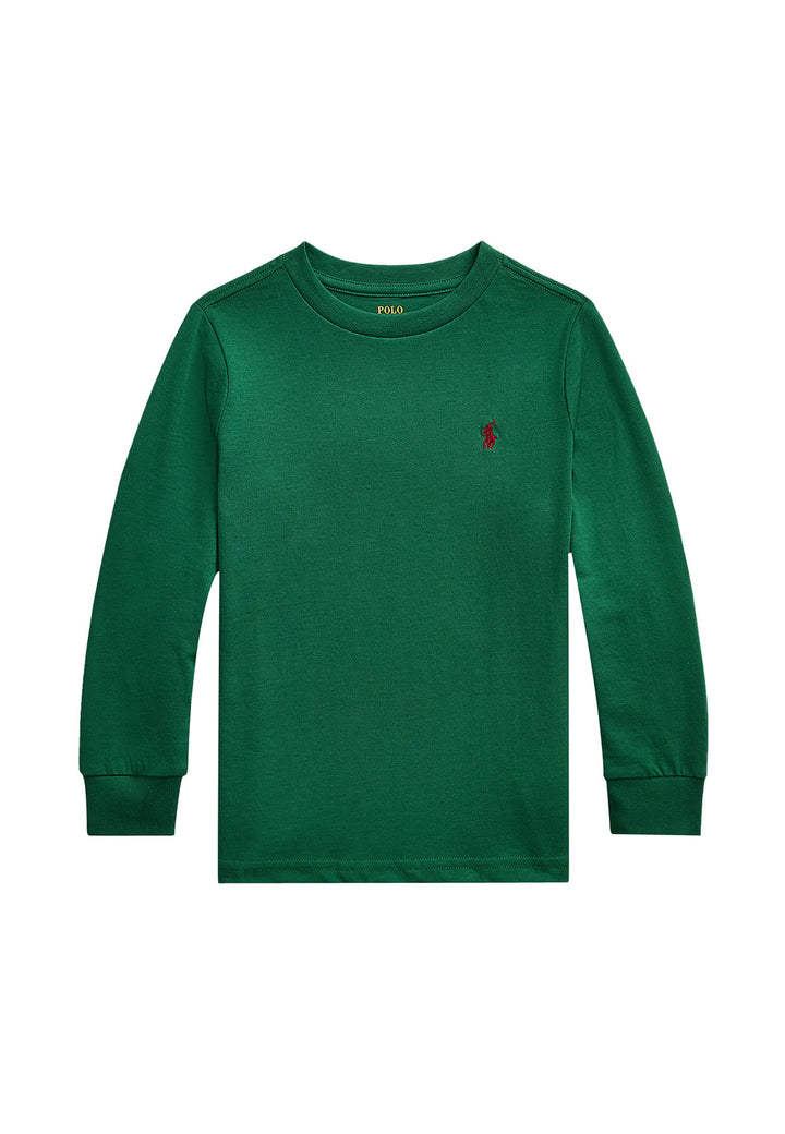 ViaMonte Shop | Ralph Lauren t-shirt verde bambino in cotone