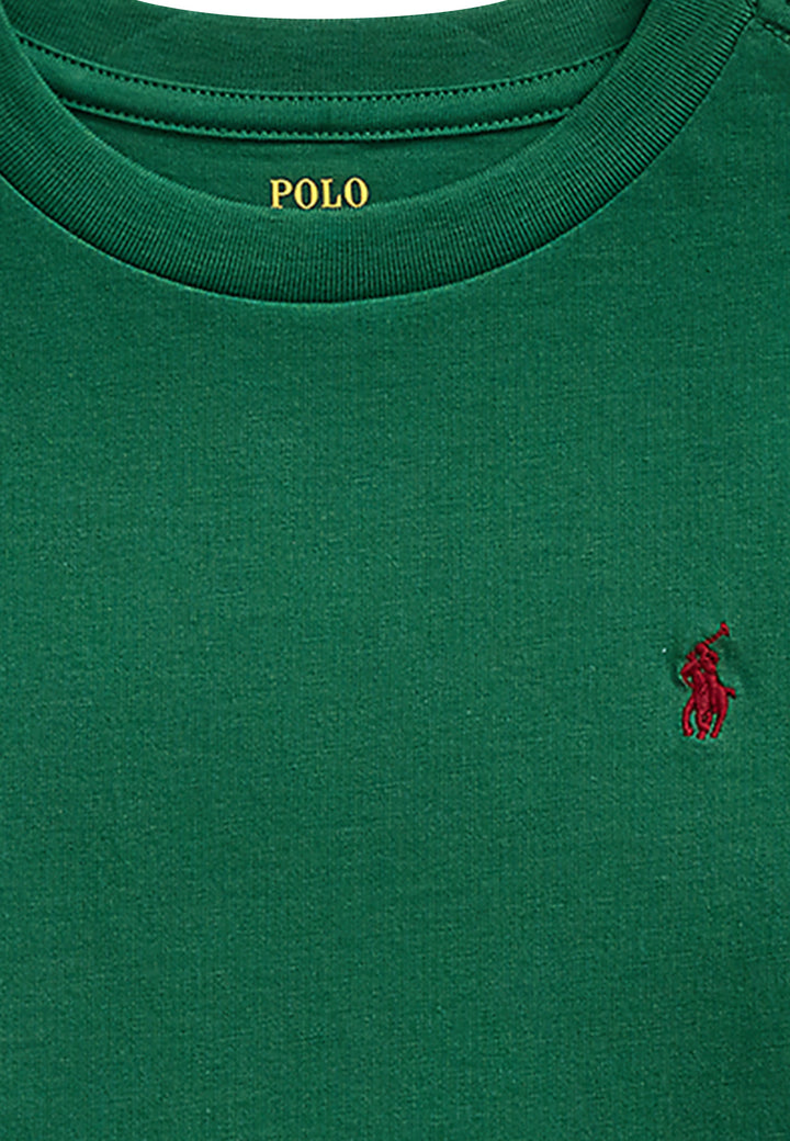 ViaMonte Shop | Ralph Lauren t-shirt verde bambino in cotone