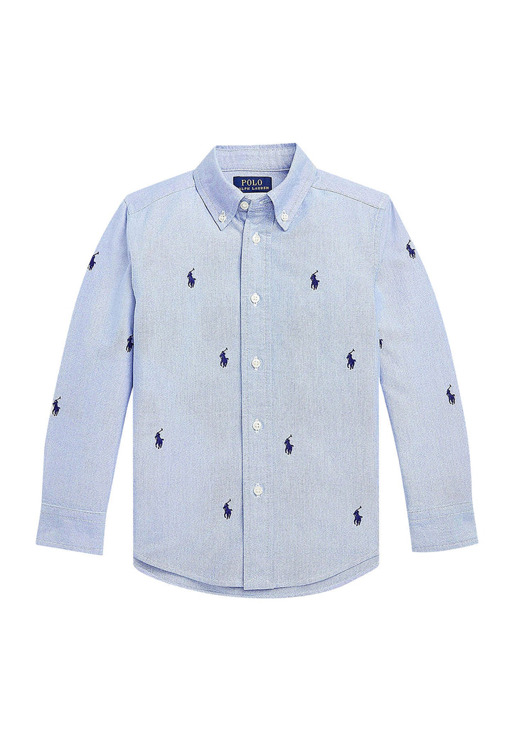 ViaMonte Shop | Ralph Lauren camicia azzurra bambino in cotone