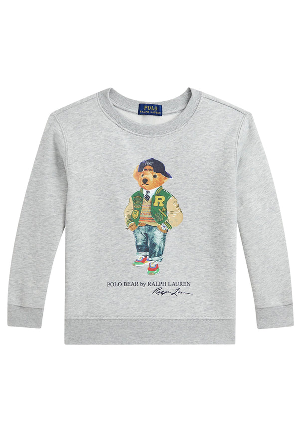 ViaMonte Shop | Ralph Lauren felpa grigia bambino in cotone