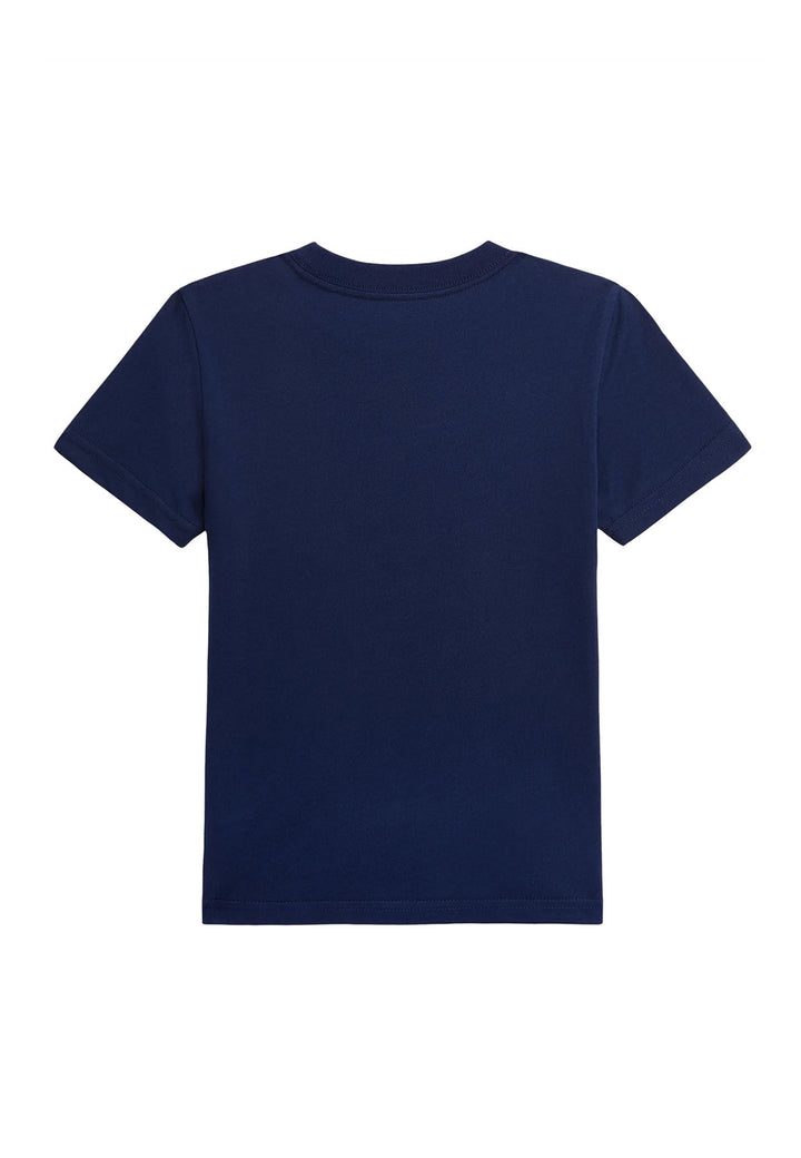 ViaMonte Shop | Ralph Lauren t-shirt blu navy bambino in cotone