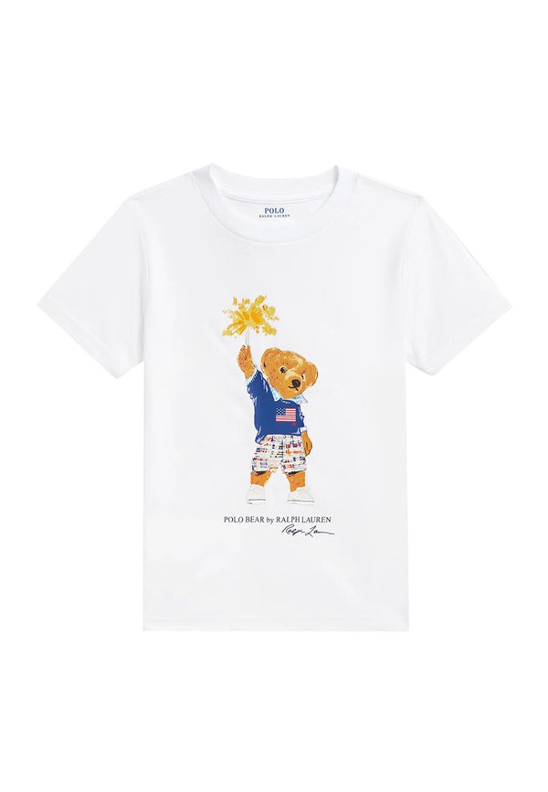 ViaMonte Shop | Ralph Lauren t-shirt bianca bambino in cotone