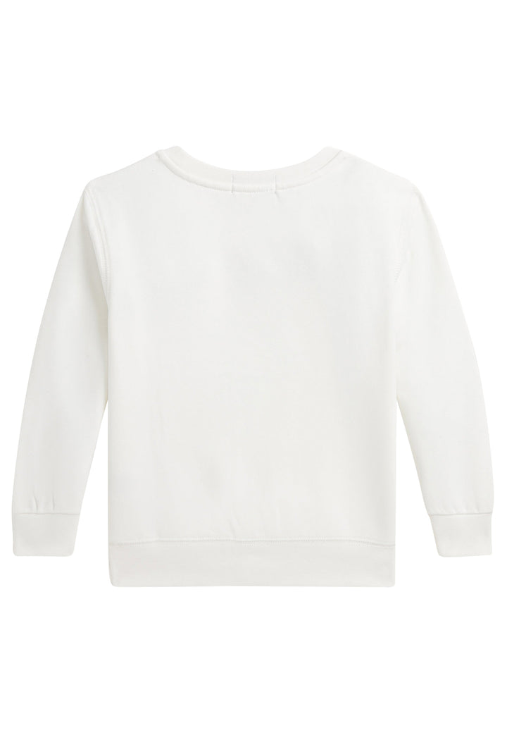 ViaMonte Shop | Ralph Lauren felpa bianca bambino in cotone