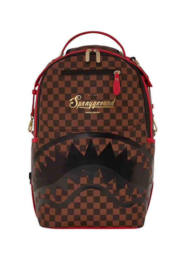 ViaMonte Shop | Sprayground zaino marrone unisex in pelle vegana