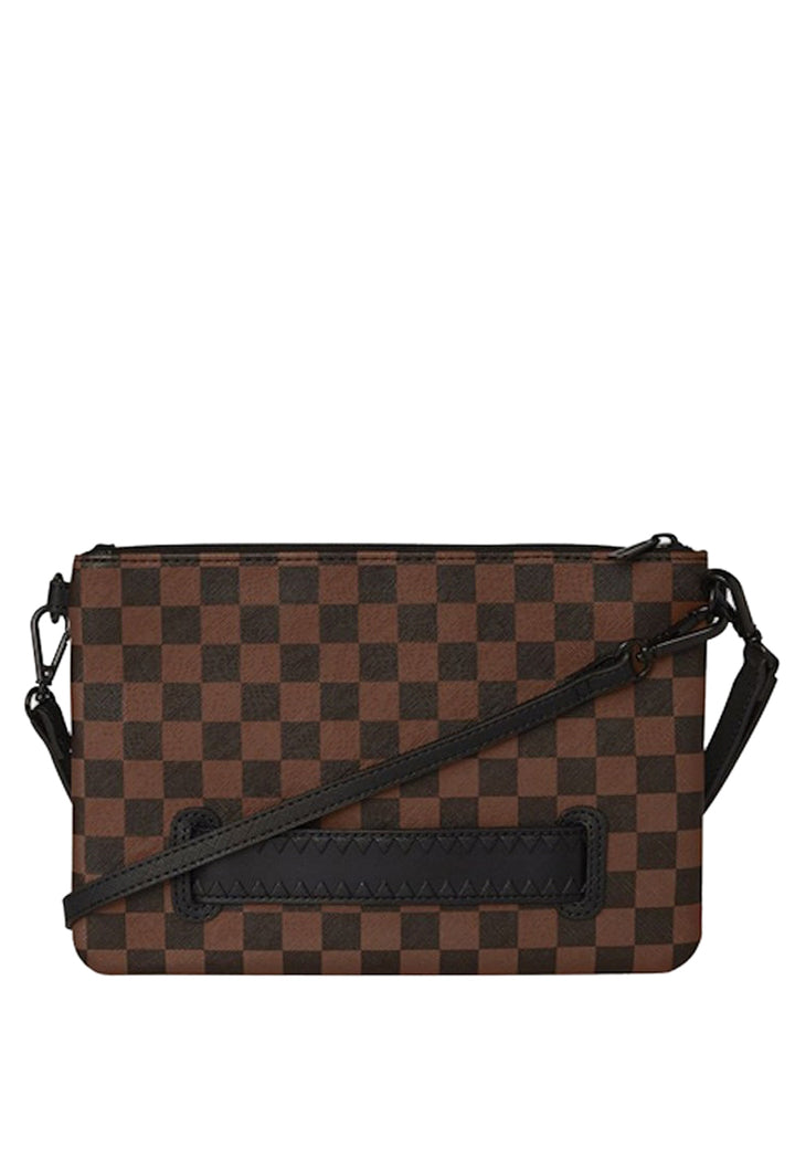 ViaMonte Shop | Sprayground pochette marrone unisex in pelle vegana