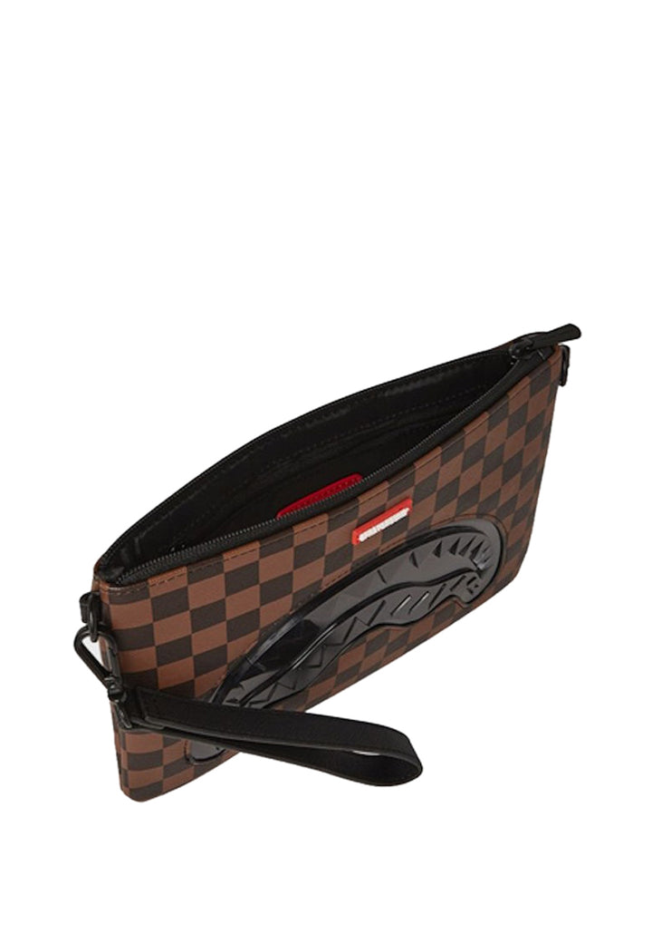 ViaMonte Shop | Sprayground pochette marrone unisex in pelle vegana