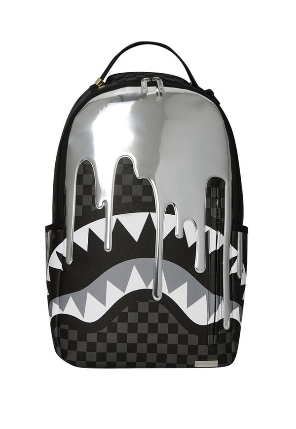 ViaMonte Shop | Sprayground zaino nero e argantato unisex in pelle vegana