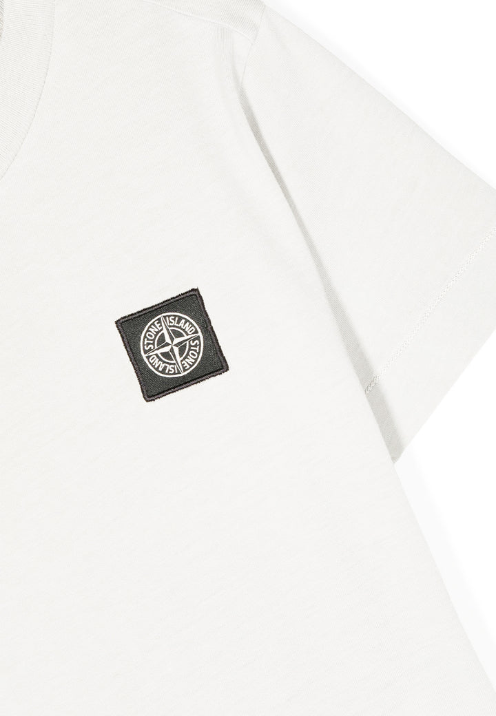 ViaMonte Shop | Stone Island t-shirt bianca bambino in cotone