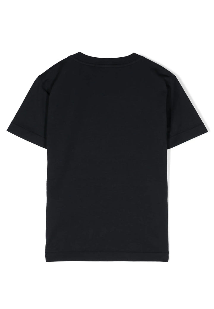 ViaMonte Shop | Stone Island t-shirt nera bambino in cotone