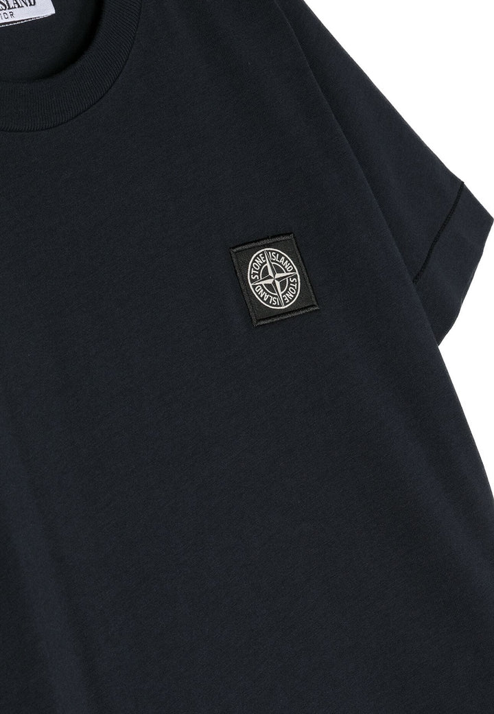 ViaMonte Shop | Stone Island t-shirt nera bambino in cotone