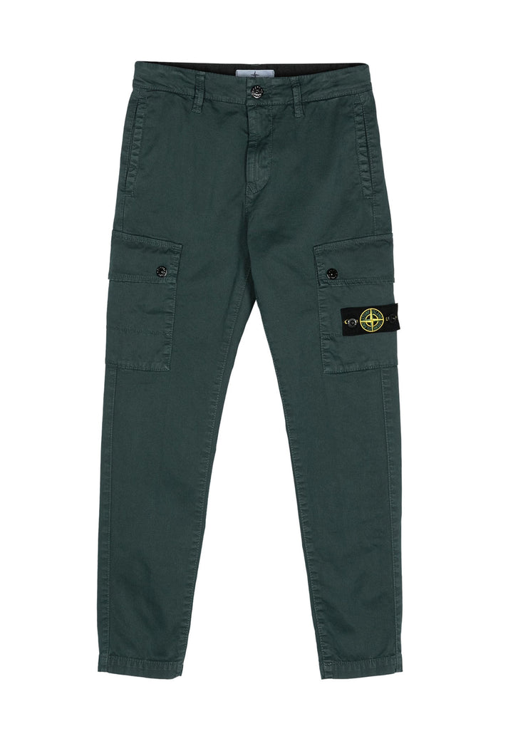 ViaMonte Shop | Stone Island pantalone verde petrolio bambino in cotone