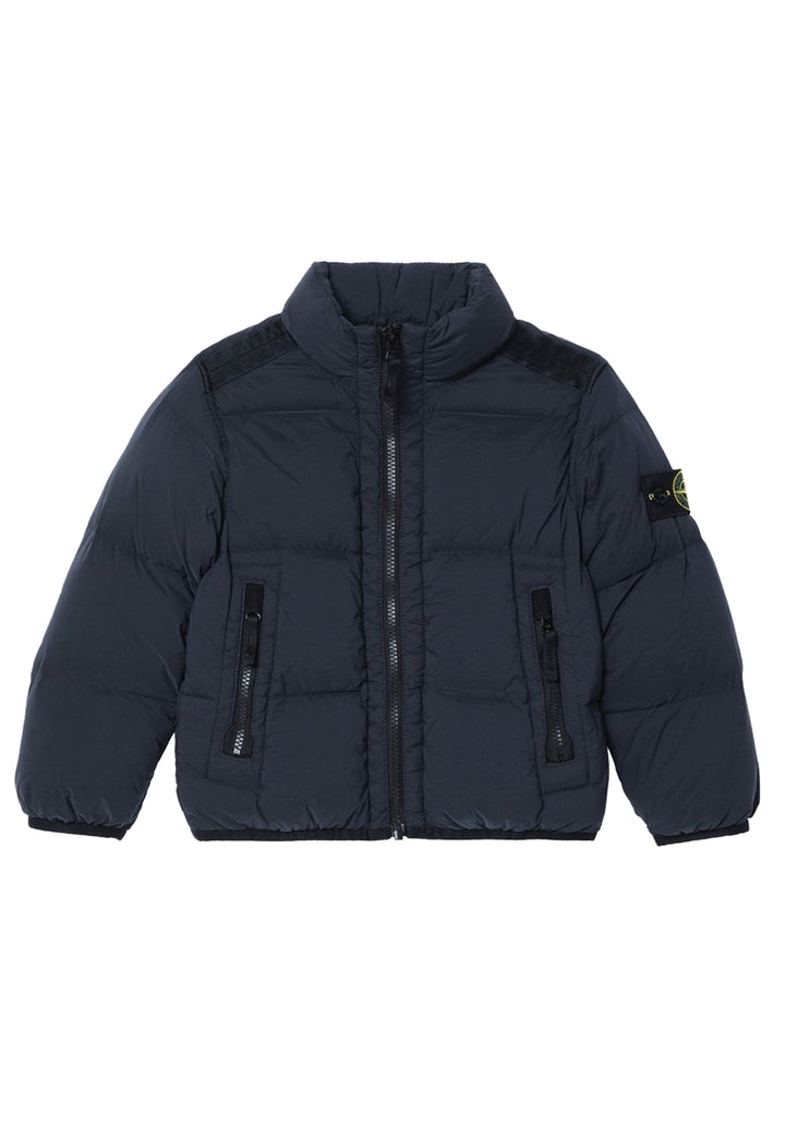 ViaMonte Shop | Stone Island giubbino blu bambino in nylon