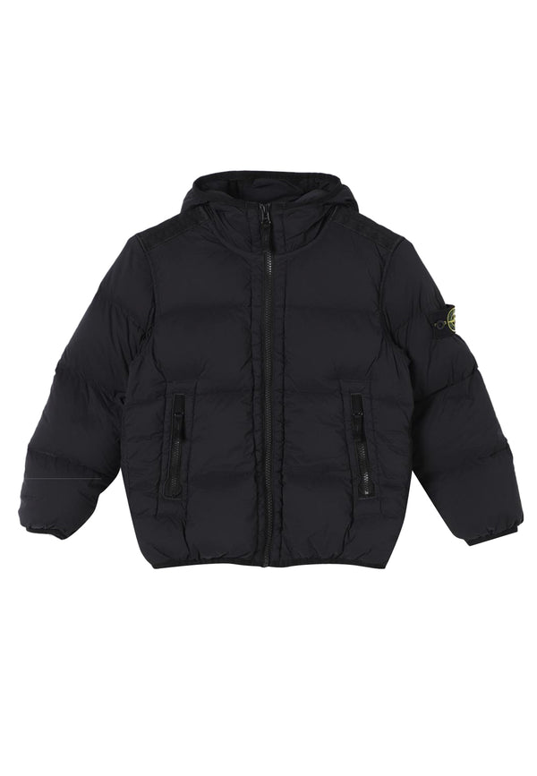 ViaMonte Shop | Stone Island giubbino nero bambino in nylon