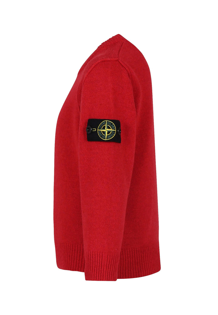 ViaMonte Shop | Stone Island maglia rossa bambino in lana