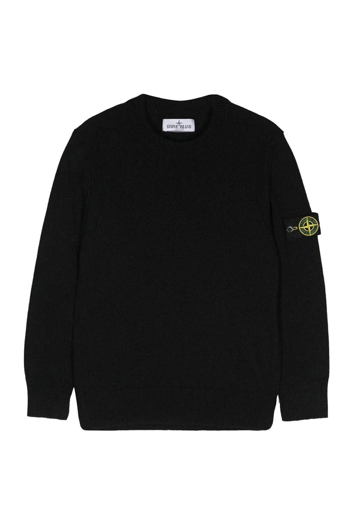 ViaMonte Shop | Stone Island maglia nero bambino in lana