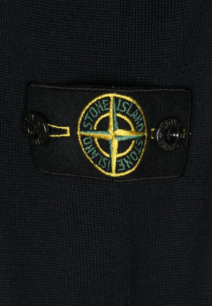 ViaMonte Shop | Stone Island maglia nera bambino in lana