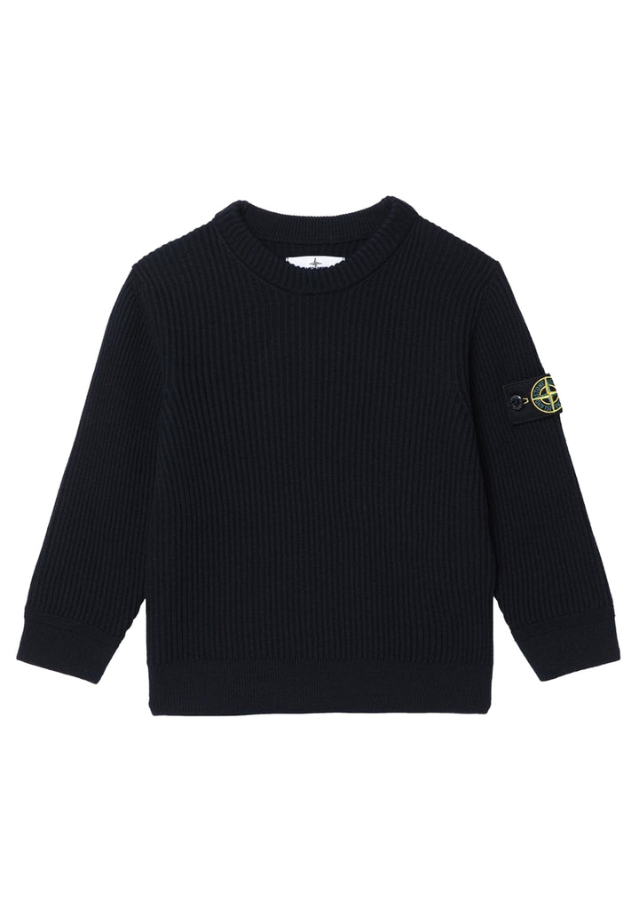 ViaMonte Shop | Stone Island maglia blu bambino in lana