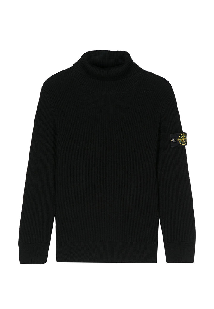 ViaMonte Shop | Stone Island maglia nera bambino in lana