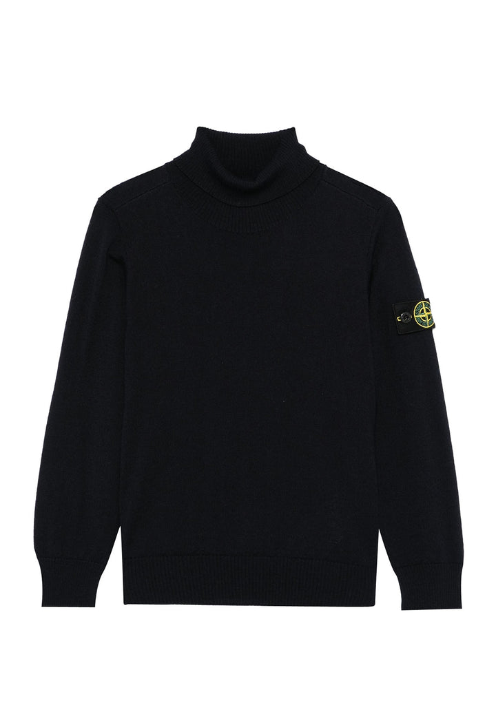 ViaMonte Shop | Stone Island maglia blu navy bambino in lana