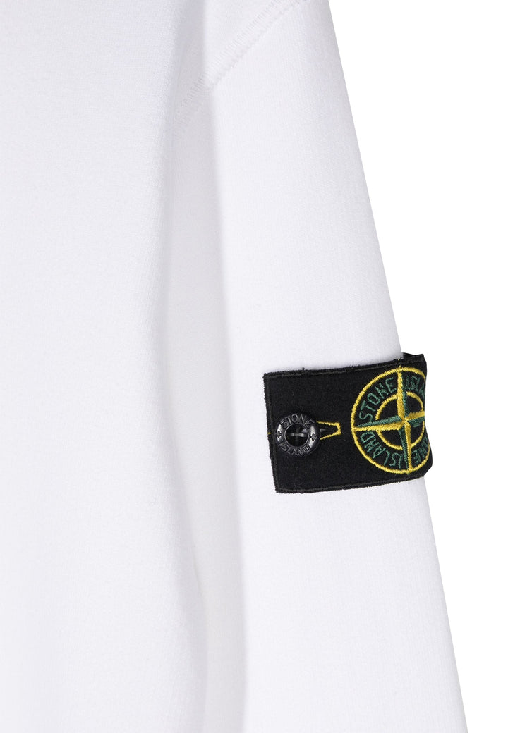 ViaMonte Shop | Stone Island felpa bianca bambino in cotone