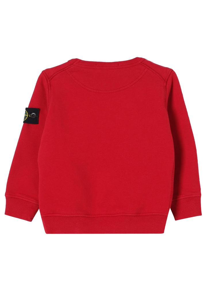 ViaMonte Shop | Stone Island felpa rossa bambino in cotone