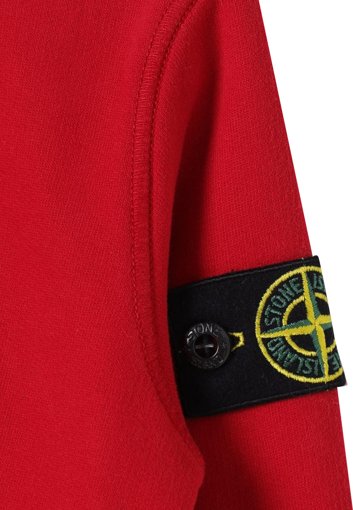 ViaMonte Shop | Stone Island felpa rossa bambino in cotone