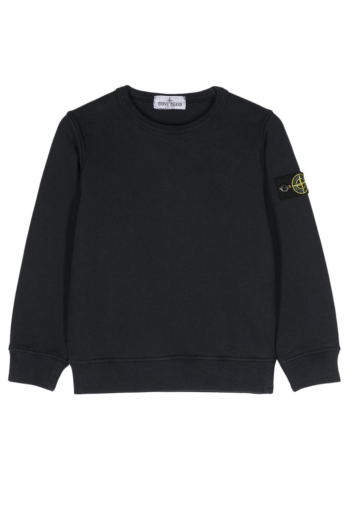 ViaMonte Shop | Stone Island felpa blu bambino in cotone