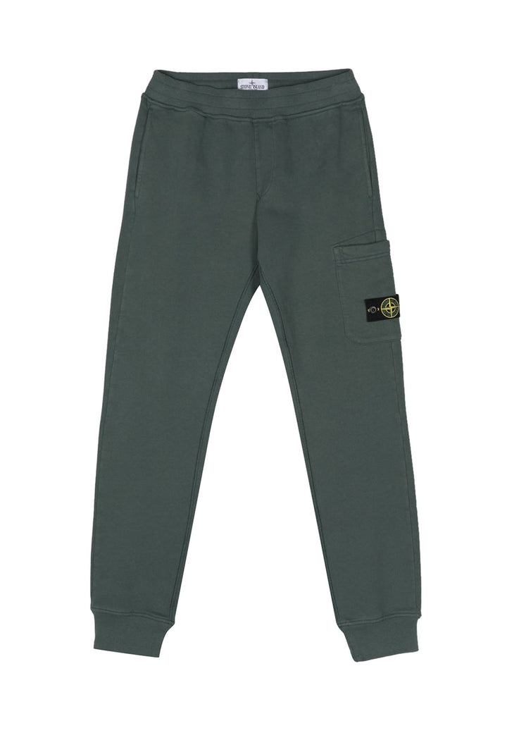 ViaMonte Shop | Stone Island pantalone verde bambino in felpa di cotone