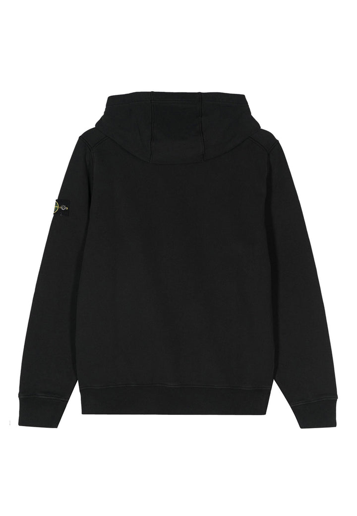 ViaMonte Shop | Stone Island felpa nera bambino in cotone