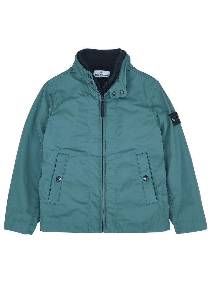 ViaMonte Shop | Stone Island giubbino verde bambino in tessuto tecnico