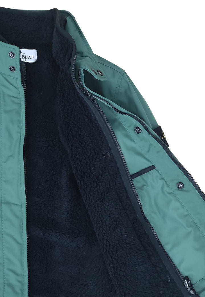 ViaMonte Shop | Stone Island giubbino verde bambino in tessuto tecnico